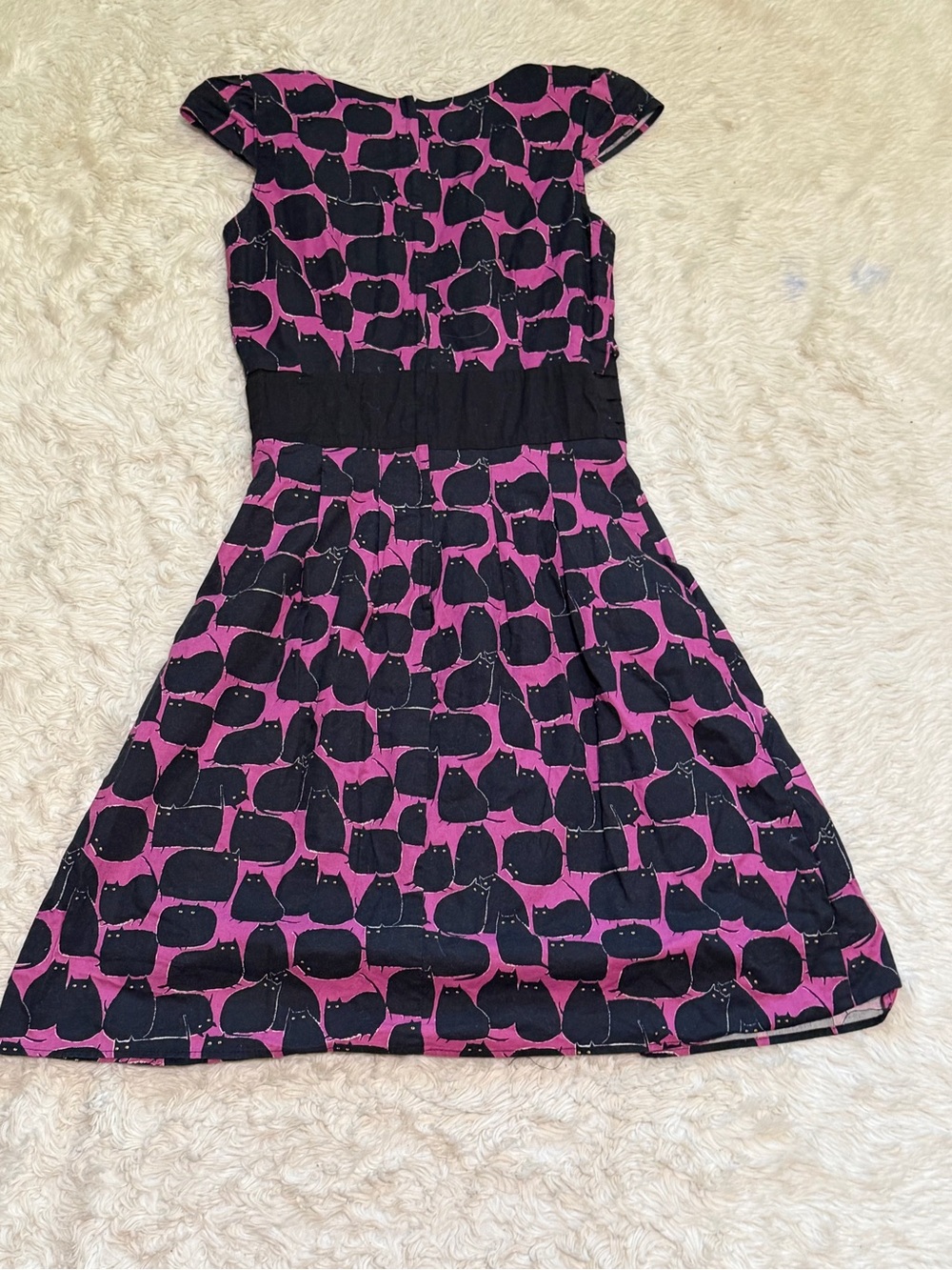 Folter Hocus Pocus Cat Print Dress - Size Medium - Picture 4 of 6